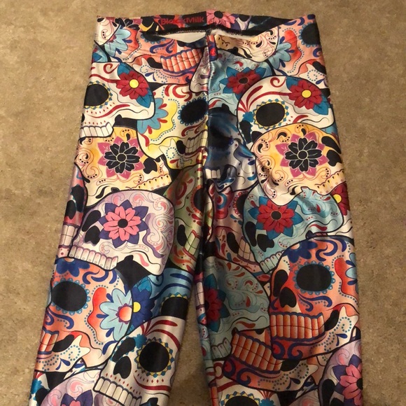 BlackMilk sugar skulls/day of the dead leggings - Picture 1 of 3